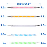 10PCS Dotting Tools Set For Nail Art, Embossing Stylus For Painting 2 Way Dotting Pen 2