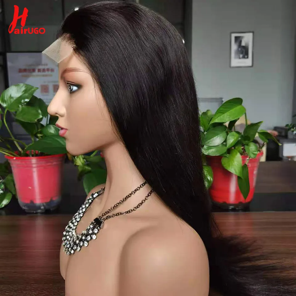 Straight 5x5 Lace Closure Wigs For Women Straight Lace Frontal Human Hair Wigs With Baby Hair Transparent Lace Wigs HairUGo