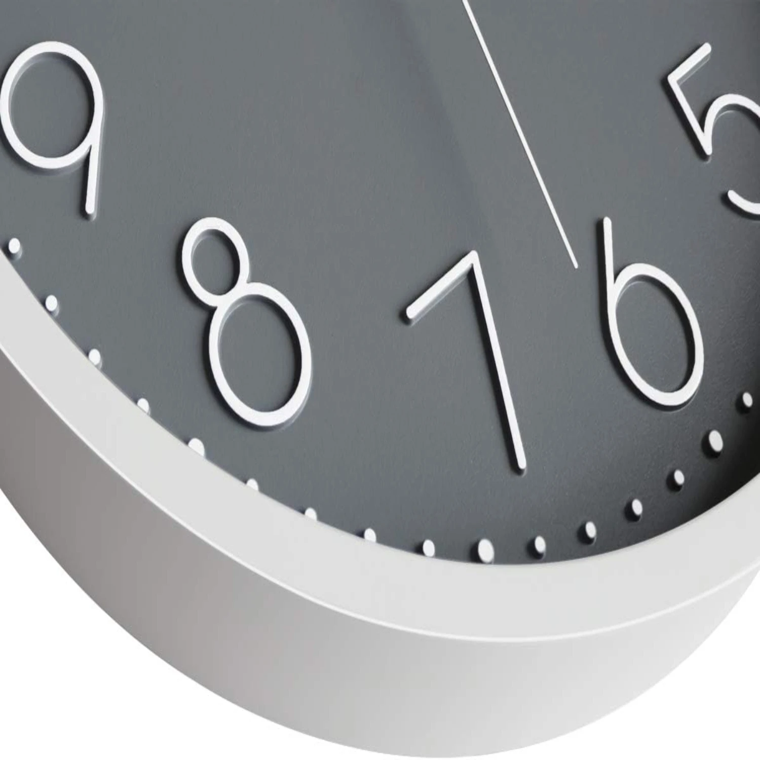 Foxtop 12 Inch Non-Ticking Round Wall Clock - Stylish, Silent Timepiece for Home, Office, School - Battery Operated 4