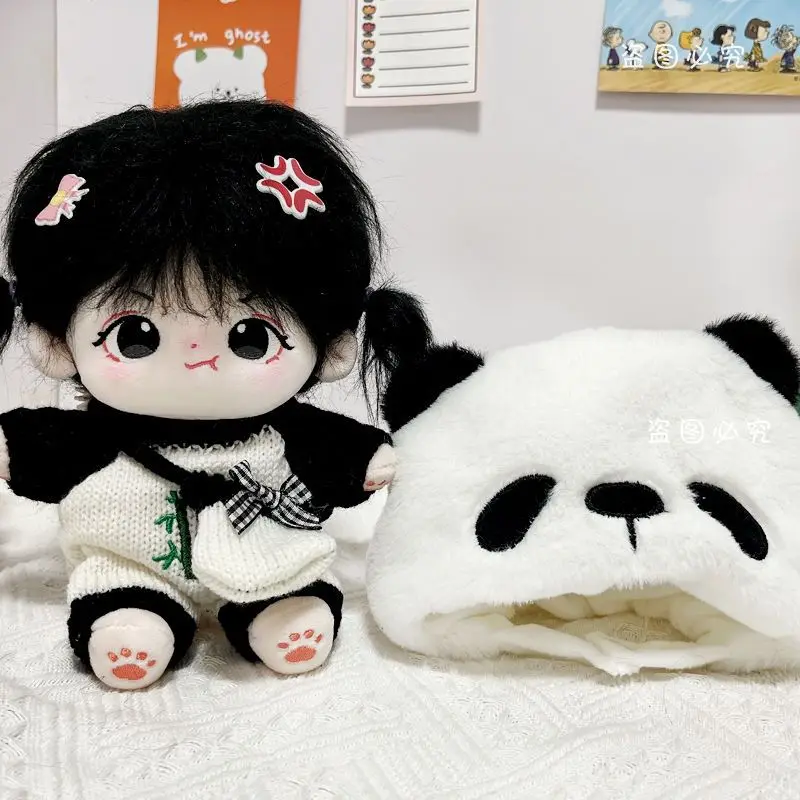 20 cm Doll Clothes Cute Cartoon Bear Dog Jumpsuit Plush Animal Style One-piece Garment Children Toy Accessories Kids Gift 4