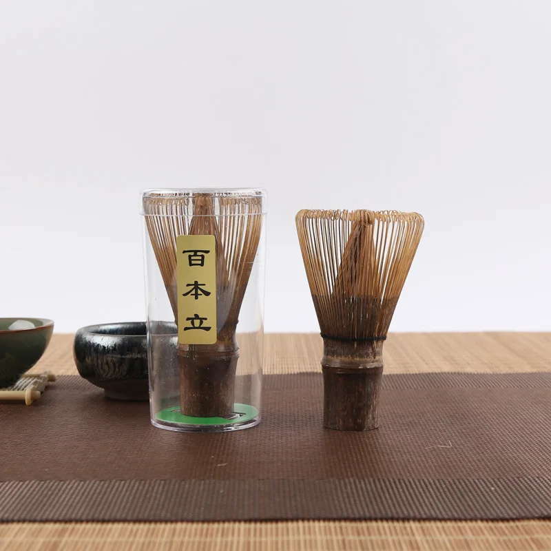 Matcha Green Tea Powder Whisk Teaware Japanese Ceremony Bamboo Chasen Tea Tool Brush 100 Kitchen Accessories tea whisk