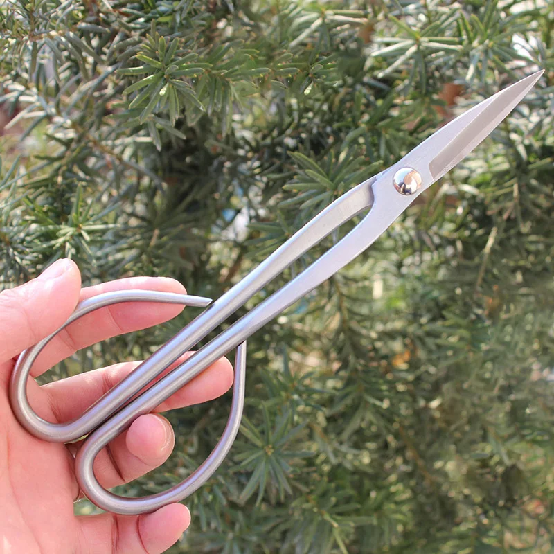 초보자 분재 도구, 긴 손잡이 가위, 원예 식물 가지 가위, 정원 가지 치기 도구, 분재 가위, 18cm, 21cm