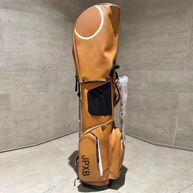 

Golf Bag 2024 NEW White Brown NO1 Golf Stand Bag High quality lychee grain Golf Caddy Bag