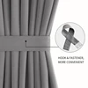 French Door Curtains Rod Pocket Blackout Curtain for Doors with Glass Window Kitchen and Patio Doors for Privacy 1 Curtain Panel 2