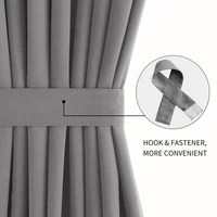 French Door Curtains Rod Pocket Blackout Curtain for Doors with Glass Window Kitchen and Patio Doors for Privacy 1 Curtain Panel 2
