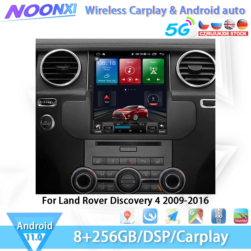 

For Land Rover Discovery 4 2009-2016 Car Radio IPS Stereo Screen Receiver Multimedia Players Carplay GPS Android Navigation WIFI