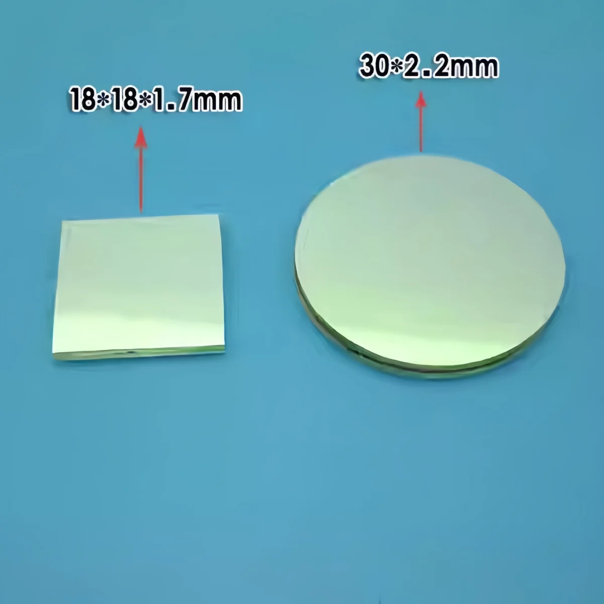 3.5mm - 60mm 450nm 협대역 대역 통과 필터 의료 기계 시각용 청색광 고전송 사각 광학 유리 렌즈