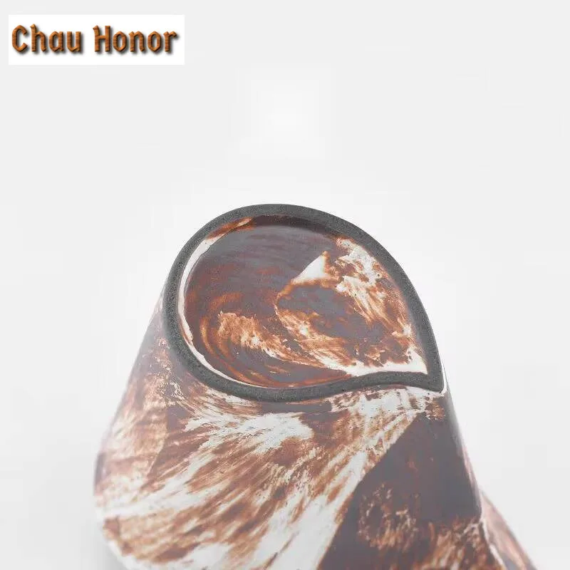 150ml Wabi-sabi Style Japanese Stoneware Fair Cup Kungfu Tea Set Drop-shaped Even Cup Tea Sea Creative Ceramic Wine Dispenser