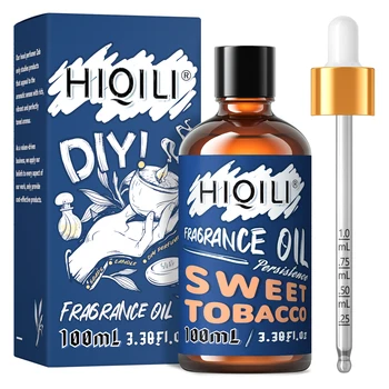 달콤한 담배 Fragracne 오일, HIQILI 100ML 아로마 테라피, 자동차 확산, 가습기, 양초 만들기, diy에 대한 100% 순수 향수 오일