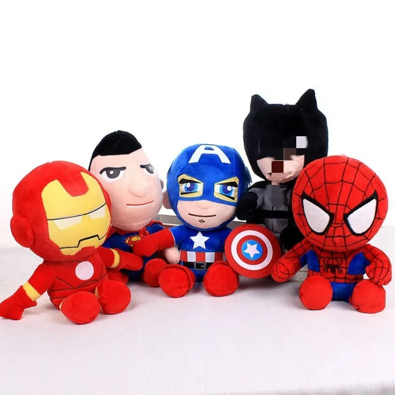 27cm HOT Movies Marvel Spiderman iron Man Captain America Plush Toys Soft Stuffed Hero boy girl Christmas Gifts for Kids фигурка iron studio marvel x men wolverine minico