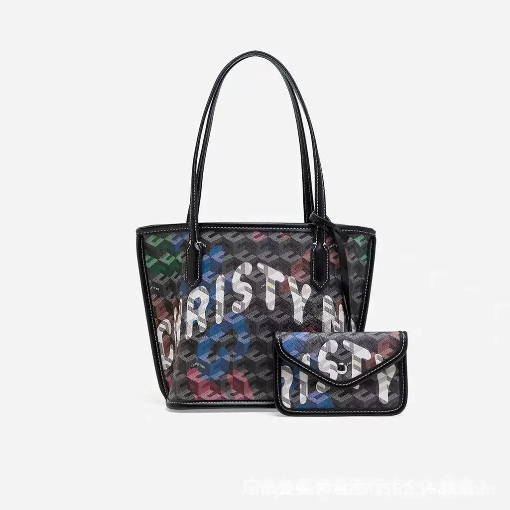 Mini Tote Bag Christy Ng Cross-Border Handbag Sturdy Handle Mother-Child Basket Design Canvas Lining Polyurethane Material 7 Sd4480ed1dd464c2a988c5e6f0f4e02fcS