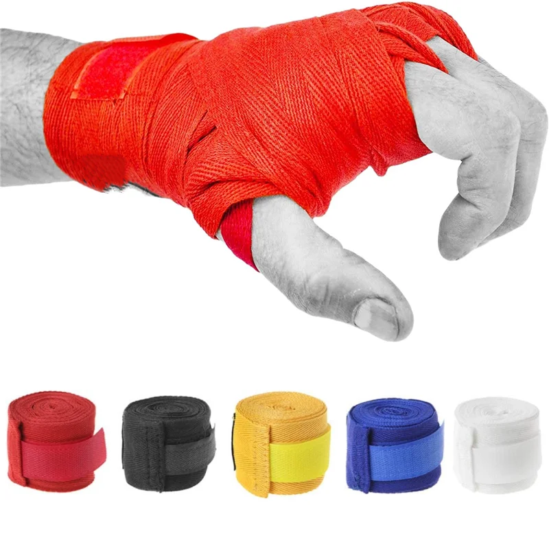 Bandages de boxe en coton avec fermeture extra large, gants intérieurs pour  hommes, femmes et enfants, MMA, Muay Thai, Taekwondo - AliExpress