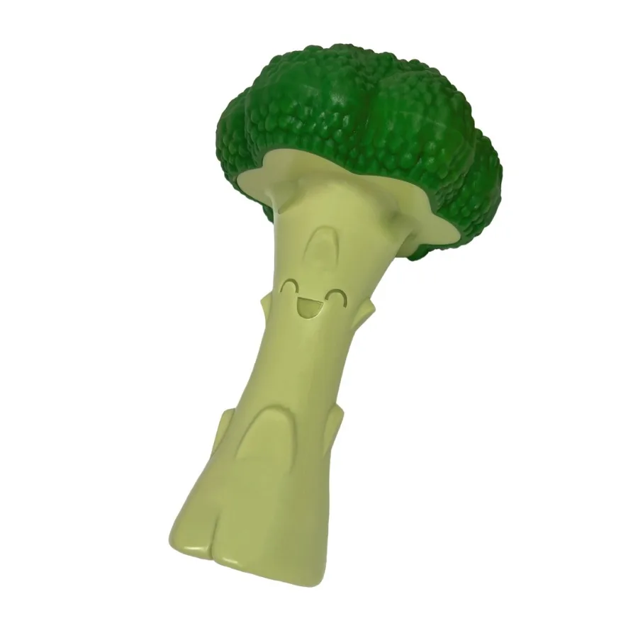 Durable Chew Broccoli Dog Toy with Flavor