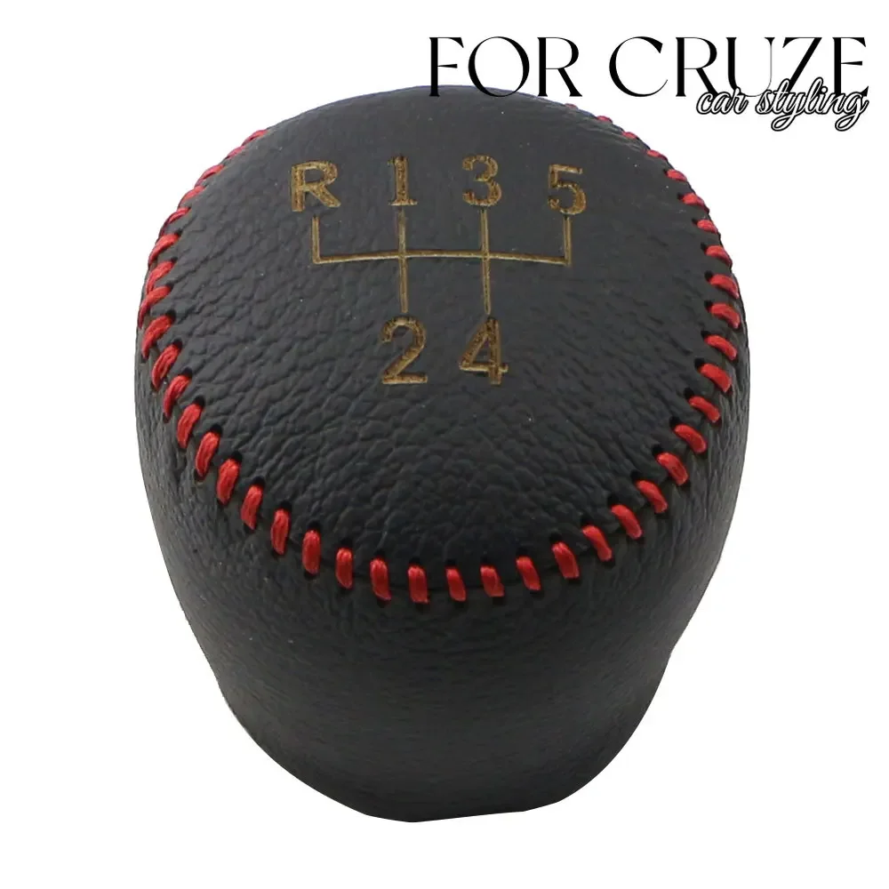 Genuine Leather Gear Shift Knob Handbrake Cover for Chevrolet Cruze Sedan Hatchback 2008-2014 MT 5 6 Speed Accessories