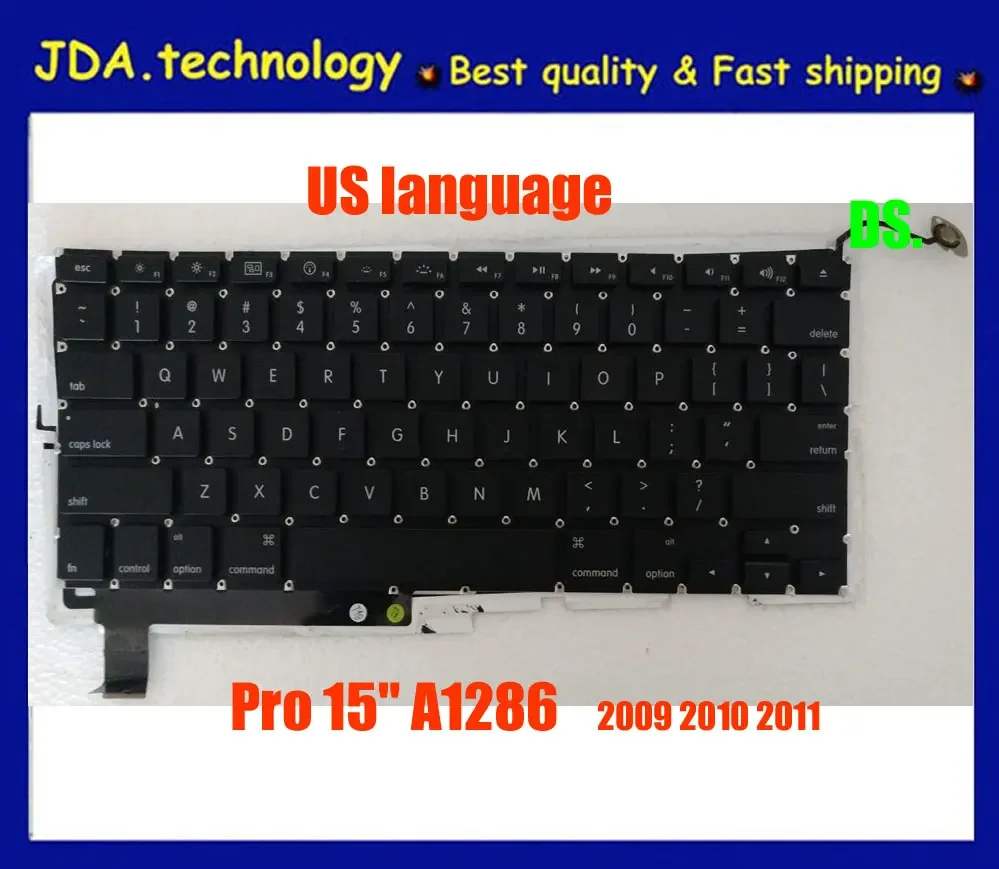 

Новая Оригинальная клавиатура MEIARROW Unibody US для Apple Macbook Pro15, клавиатура A1286 с подсветкой на английском языке 2009 -2011