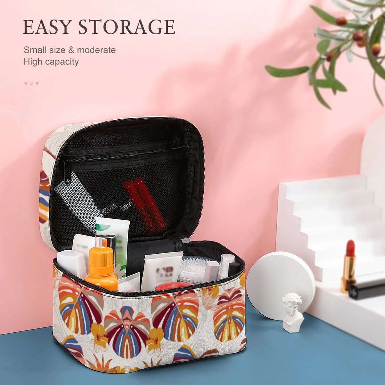 Customized Pattern Makeup Bag Outdoor Travel Makeup Bag Women Waterproof Cosmetic Bag Toiletries Organizer Storage Wash Bag