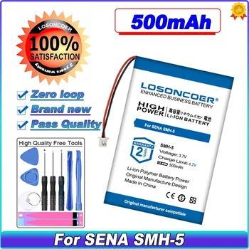 LOSONCOER SMH-5 500mAh Battery For SENA SMH-5 ICP40/25/40P