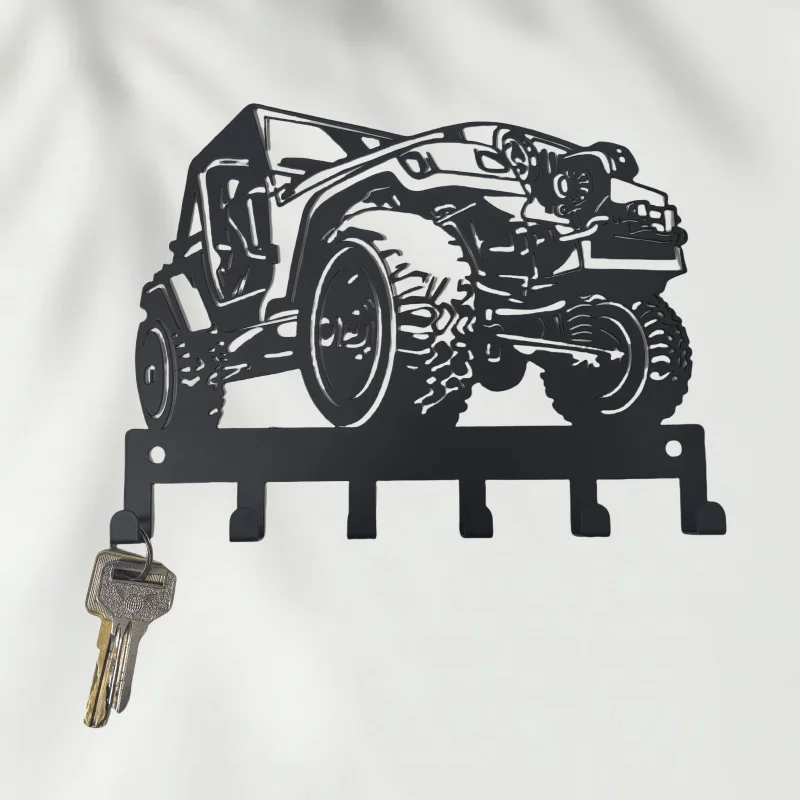 Keychain Wall Mount with Durable Coating - Stylish Home Organization and Decoration Accessory