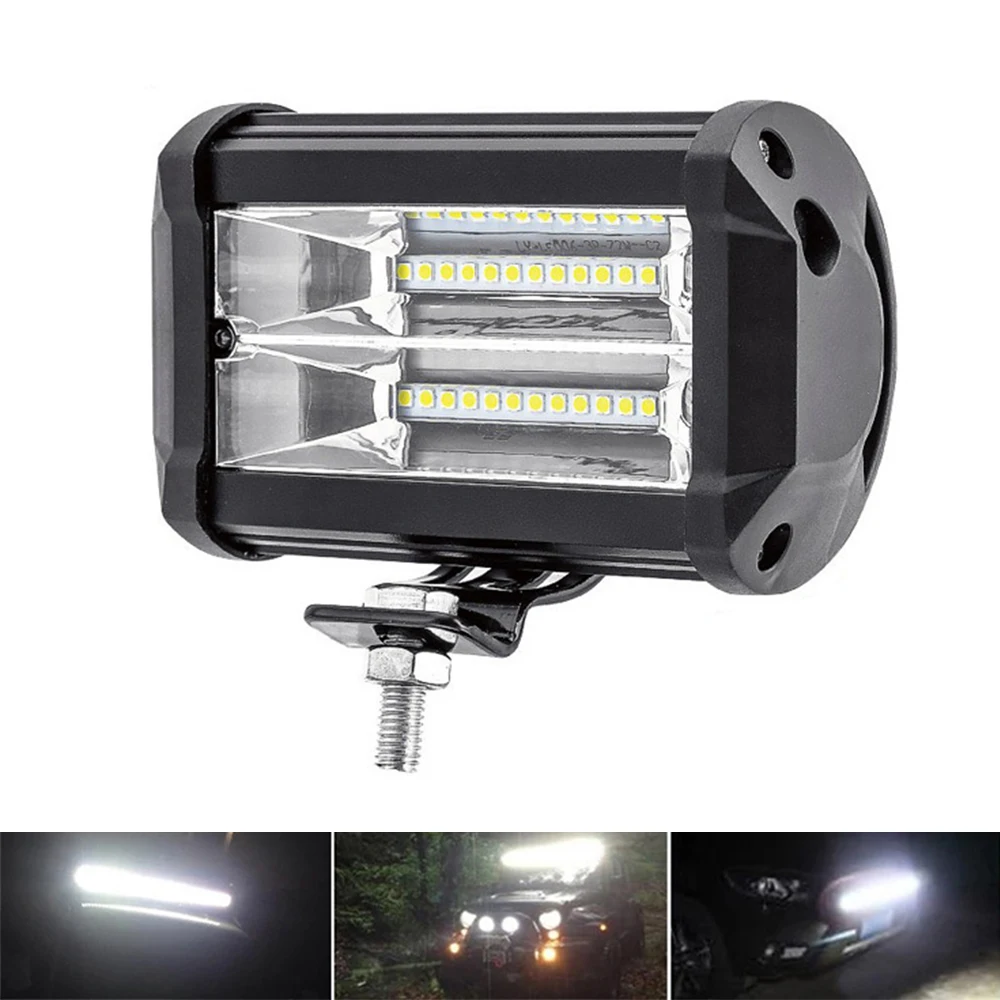 

Light Bar Work Spotlight 12V LED 72W Waterproof for IP68 Truck Driving Offroad Boat Car Tractor Led Lamp Accessories Automobiles