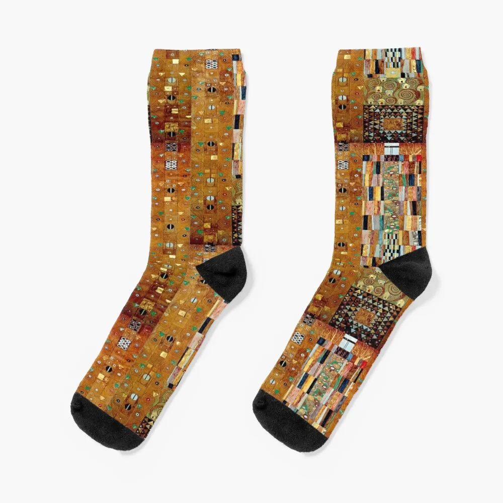 Gustav Klimt | The Knight Mosaic (Stoclet Frieze) | Art Nouveau Socks Women'S Compression Socks frieze a to z of contemporary art