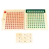 Montessori Education Wood Toys Multiplication Division Operation Techniques Bead Board Early Childhood Preschool Family Version 1