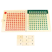 Montessori Education Wood Toys Multiplication Division Operation Techniques Bead Board Early Childhood Preschool Family Version 1