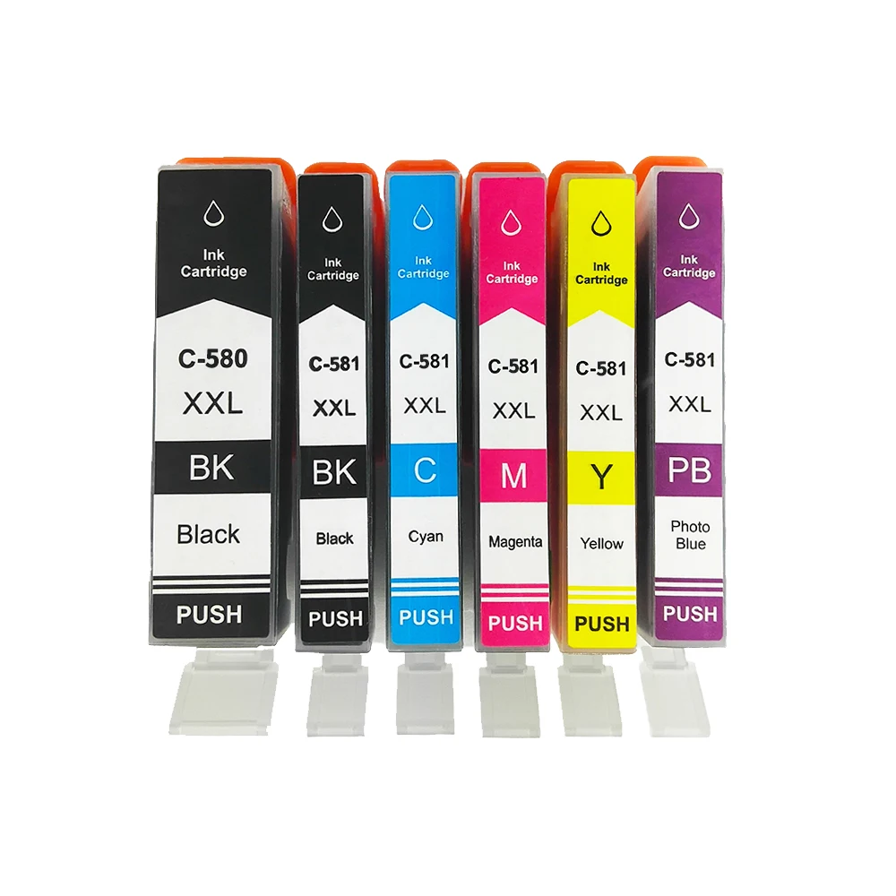 PGI-580 CLI-581XL 580 Ink Cartridge Compatible For Canon PIXMA TR7550 TR8550 TS705 TS6350 TS6351 TS8150 TS8251 TS8350 TS8351