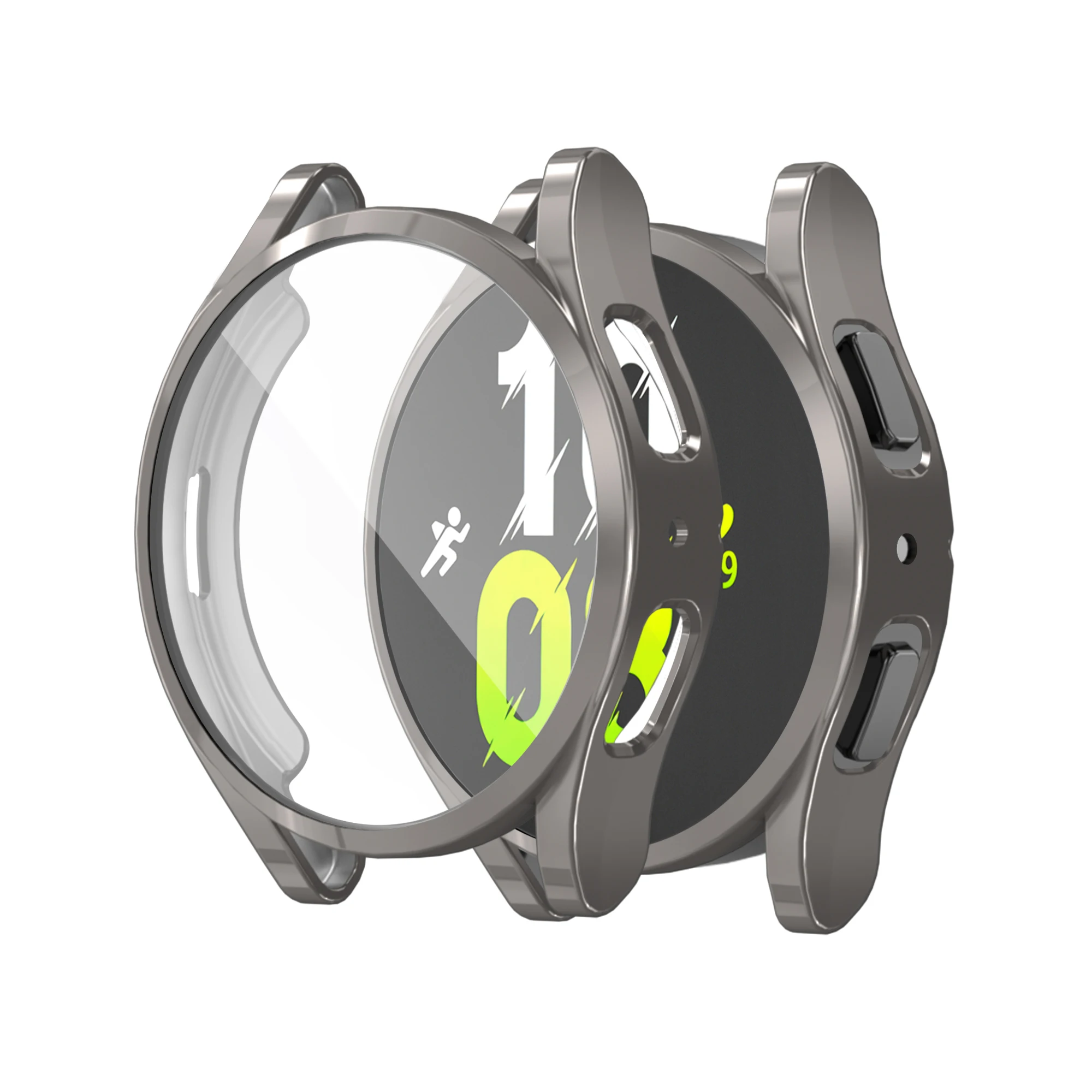 Shiny Slim Full Cover TPU Watch Case - Soft Plated Protection