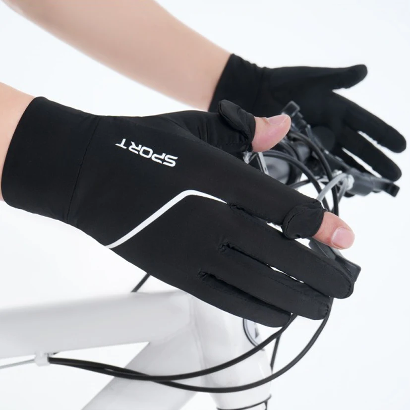 UV Sun Protection Ice Silk Gloves Full Finger Touchscreen Non Slip Gloves Breathable Summer Outdoor Gloves for Driving, Cycling 6