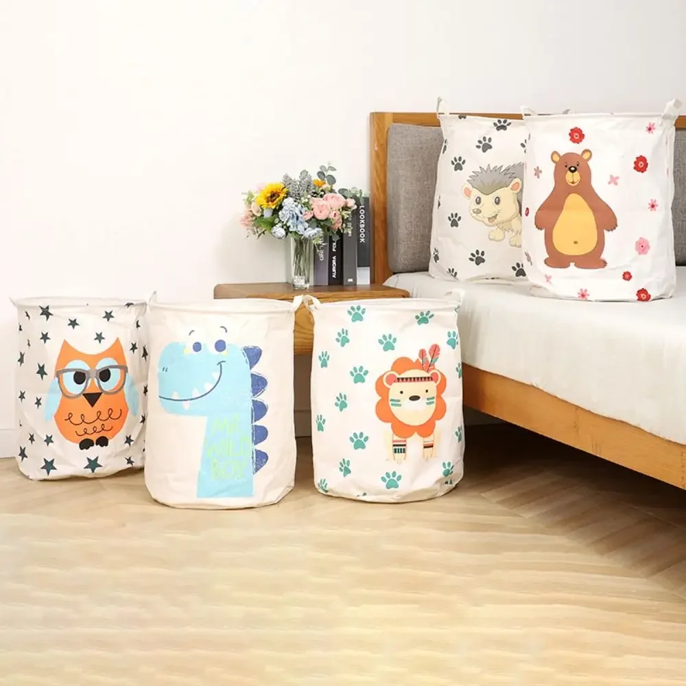 Foldable Toys Laundry Basket New Animal Organizer Basket Large With Handle Clothes Organizer