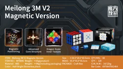 Magnetic Speed Cube - Professional Puzzle Toy (3M V2 Stickerless)