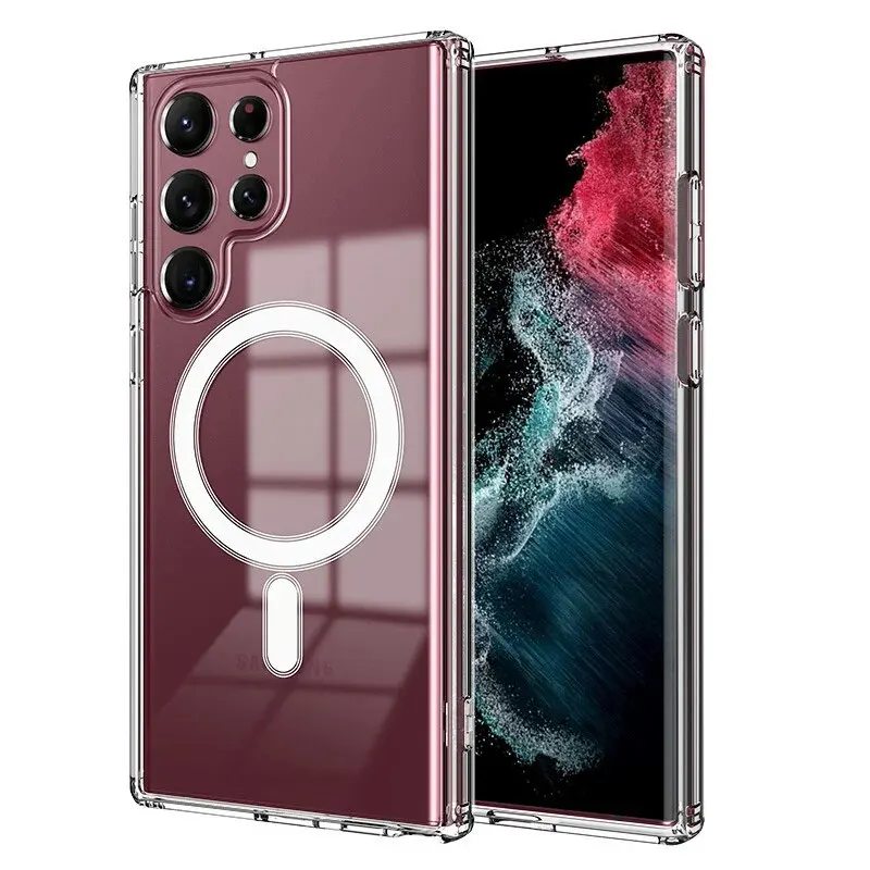 오리지널 맥세이프 마그네틱 케이스, 삼성 갤럭시 S24 + S21 FE S22 플러스 S23 울트라 플러스, 무선 충전 충격 방지 클리어 커버 Best5 오리지널 맥세이프 마그네틱 케이스, 삼성 갤럭시 S24 + S21 FE S22 플러스 S23 울트라 플러스, 무선 충전 충격 방지 클리어 커버 Best5