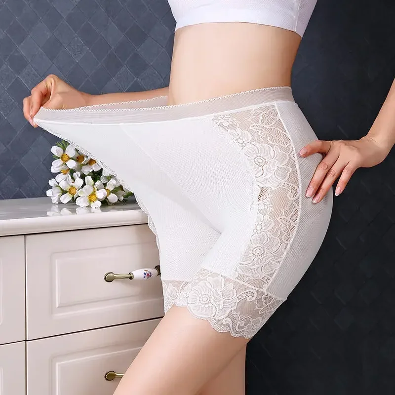 Lace Seamless High Waist Panties Safety Shorts Women