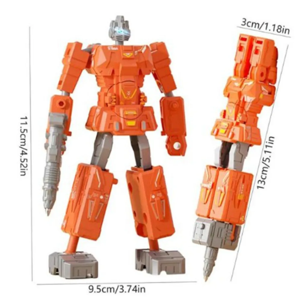 Wear Resistant Robot Deformation Pen Portable Non-toxic ABS School Office Supplies Stationery Gel Pen Children 3