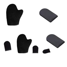  1Pc/2Pcs Sunscreen Cream Sponge Gloves Tanning Black Oil Cream Gloves SPA Beauty Exfoliator Mitten 