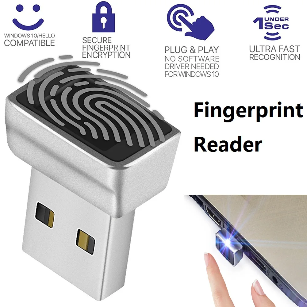 U6-U7-USB-Fingerprint-Unlock-Module-Zinc-Alloy-MinI-Lock-Unlock-Scanner ...