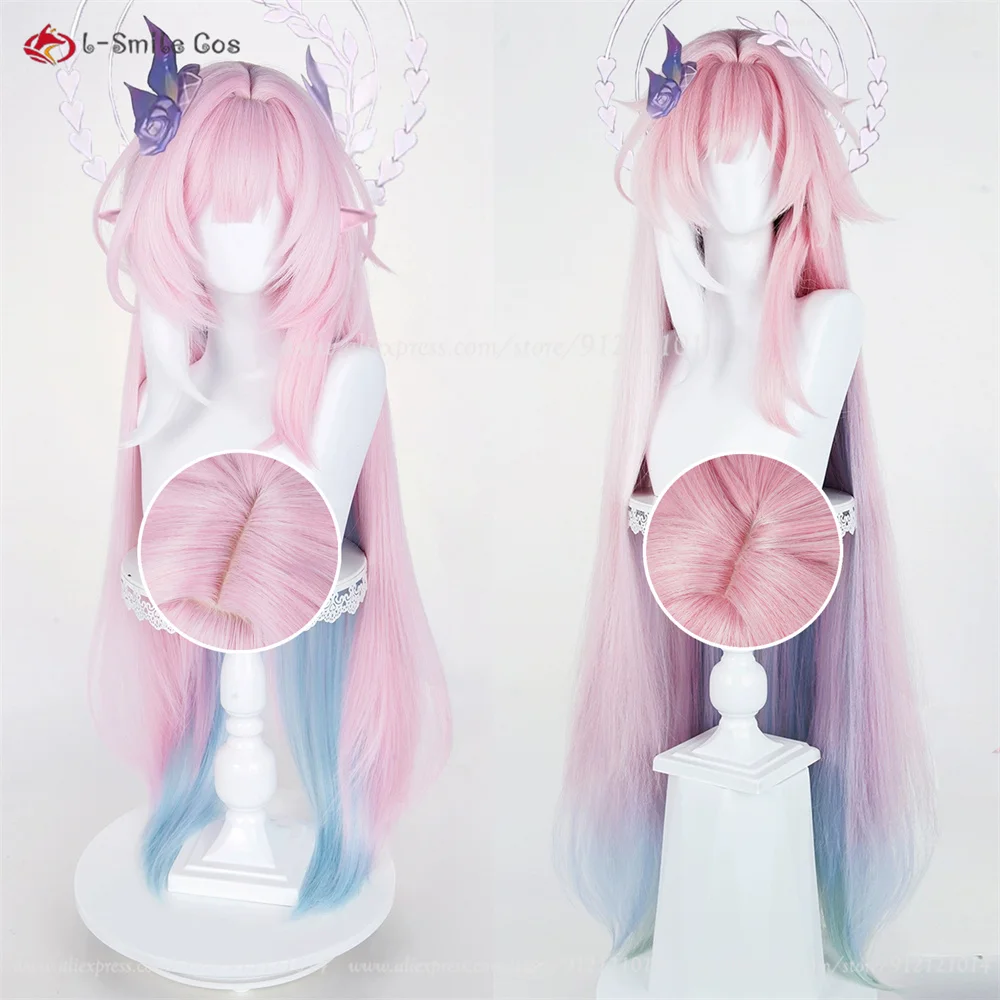 HSR Cyrene Cosplay Perücke 105/130cm Pink Mix Anime Hitzeresistent Synthetik 2