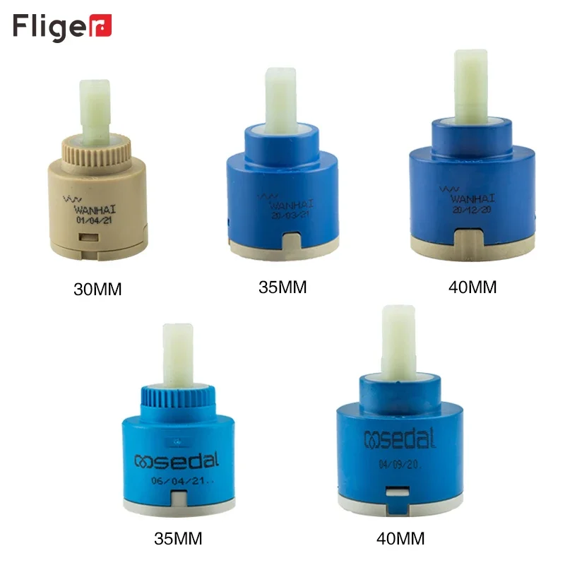 

1PC Ceramic Spool Watersaving Replacement Water Mixer Tap Faucet Cartridge Kitchen Bathroom Faucet Replace Part
