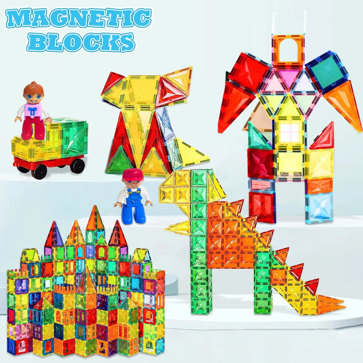 Blocchi Magnetici Creatività Bambini Set Di Giocattoli Per Costruzioni Magnetiche Giocattoli Educativi Per Bambini Co Giochi Creativi Per Bambini