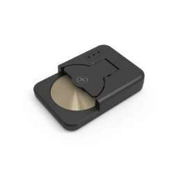 Enhanced Portable Button Battery Charger with Type - C Rechargeable Lithium Compatibility (Black)