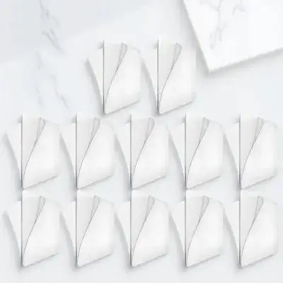 12Pcs 투명 양면 접착 테이프 강력한 방수 비 마킹 스티커 네일 프리 후크 프리 패치