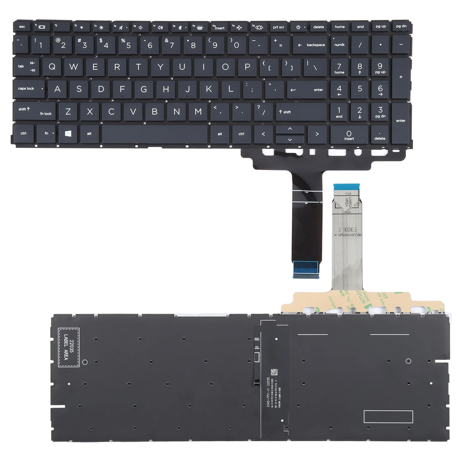 For HP ProBook 450 G8 455 G8 455R 650 HSN-Q27C HSN-Q31C US Version Keyboard with Backlight