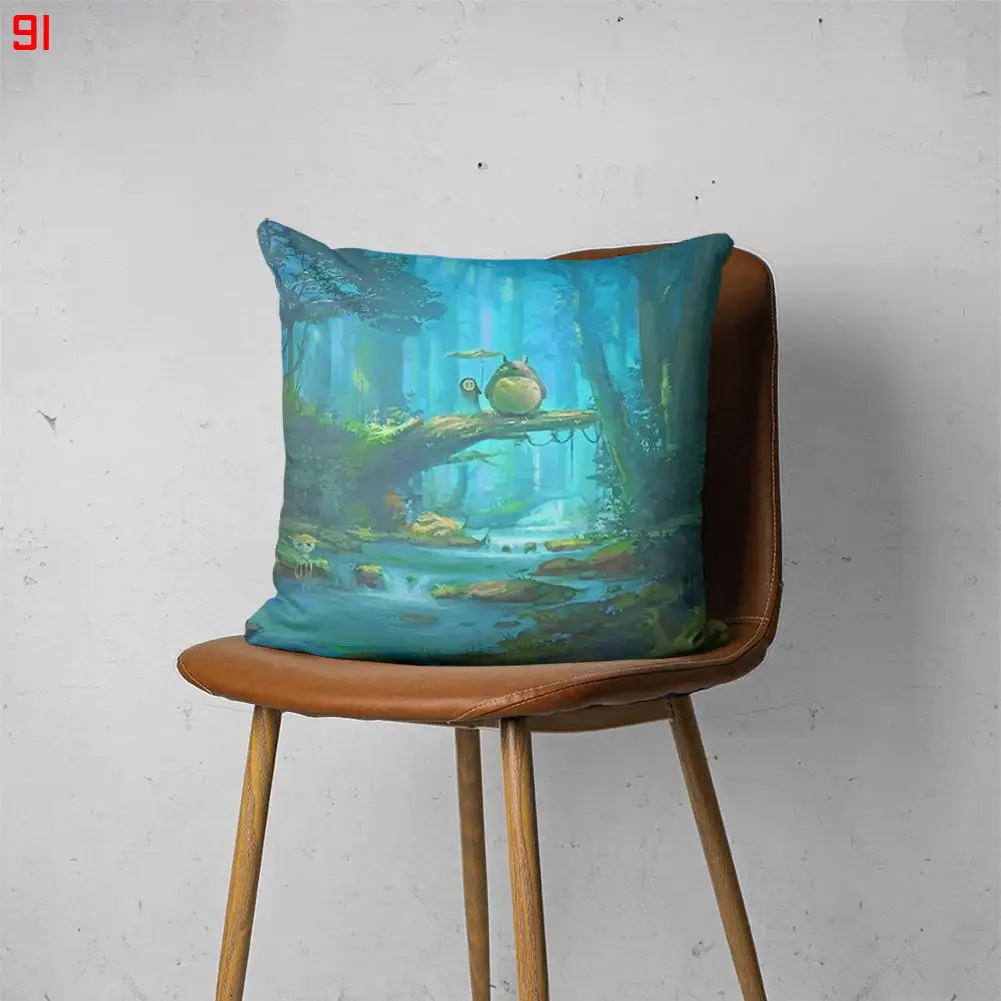 

TOTORO 00091 Customizable Bedroom Bed Sofa Hotel Car Lumbar Pillow Fashion Decorative Cover