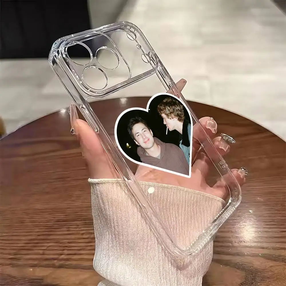 Sleek Transparent Heated Phone Case with Hot Rivalry Design