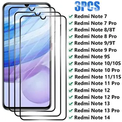 Premium 3PCS Full Tempered Glass Screen Protector Set for 3PCS Black Glass (For Note 12 5G)