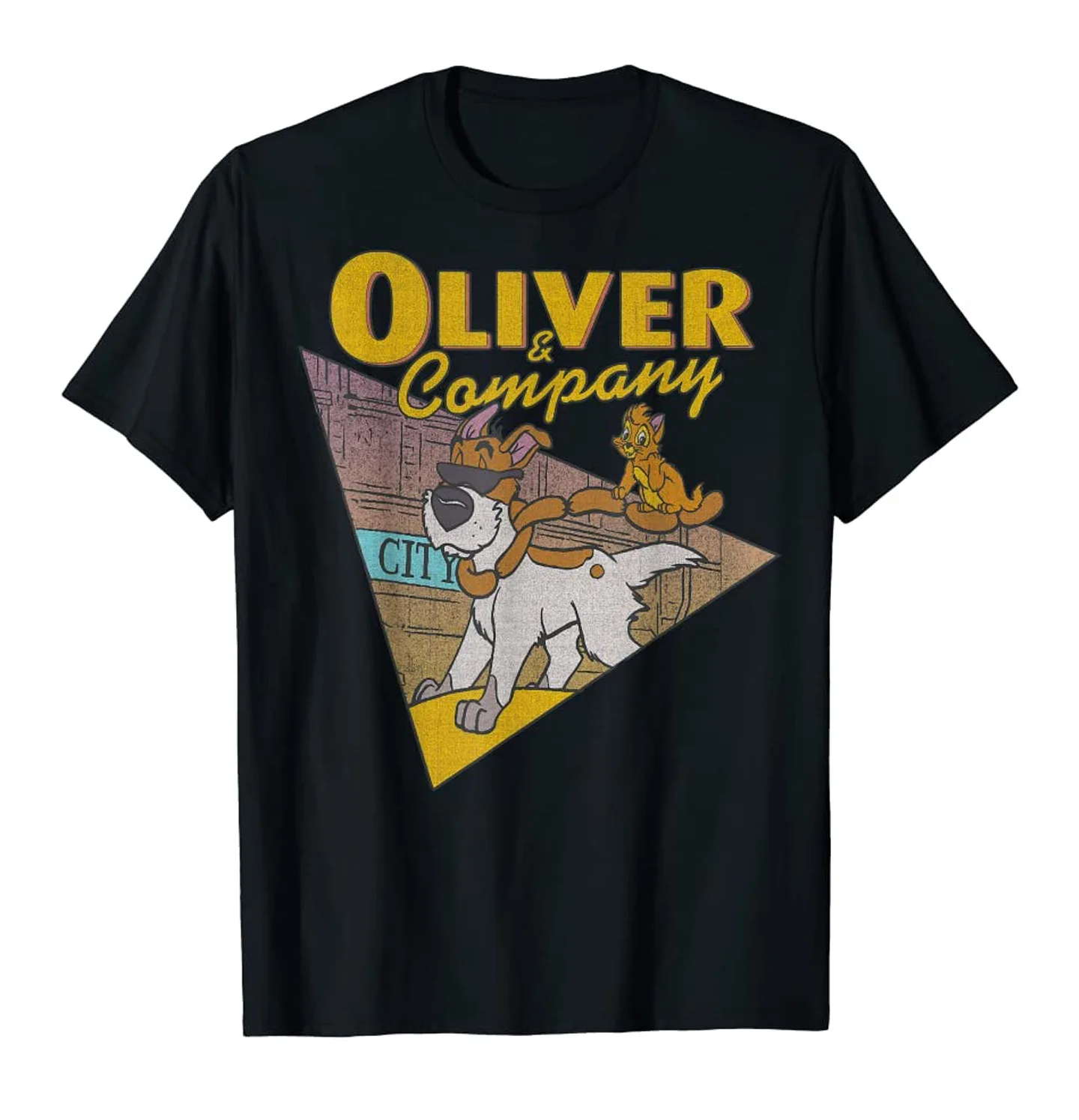 T-Shirt Vintage Oliver And Company Nera Unisex Tutte Le Taglie Da S A 5Xl 3 F512