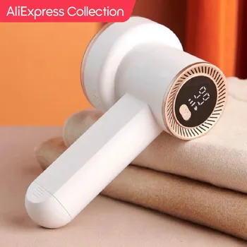 AliExpress Collection LED 디지털 디스플레이가 있는 전기 린트 리무버 면도기, 스웨터 소파 원단 알약 면도기, 스웨터 소파 옷 카펫