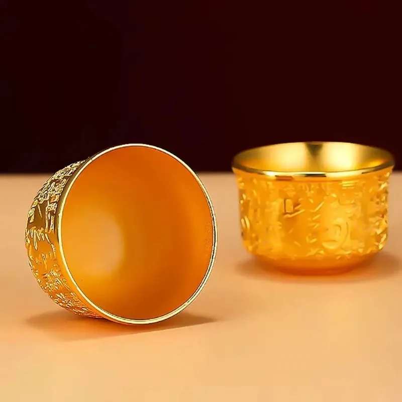 Alloy household tea cup for Baifu one cup metal crafts gift small gifts home decoration