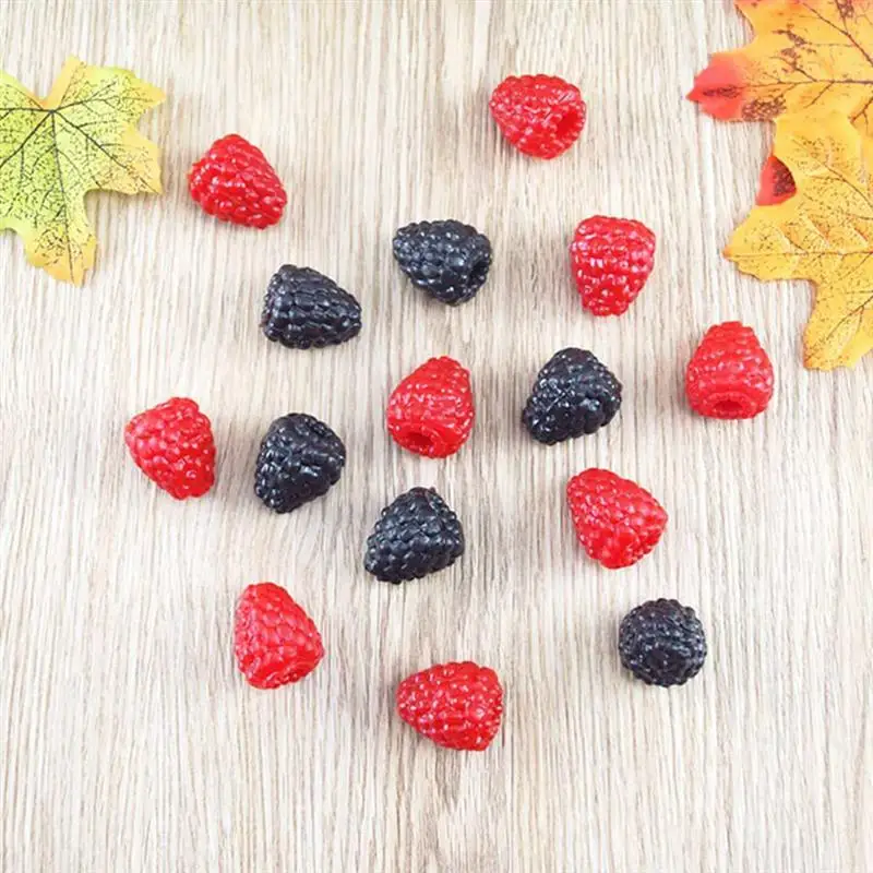 10pcs Simulation Raspberry Artificial Fruit Fake Home Display Decoration Early Education Photography Props Decoration artificial fruits and vegetables