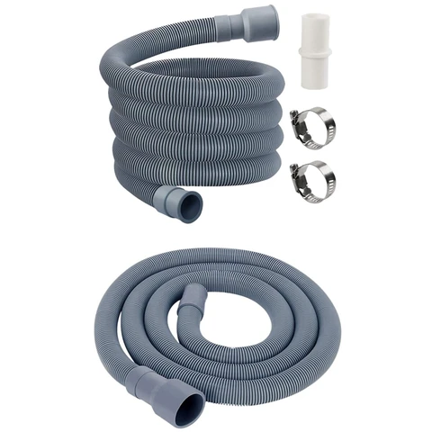 Automatic Drum Washing Machine Drain Pipe Drain Hose Fittings, 2 Meter & 3 Meter